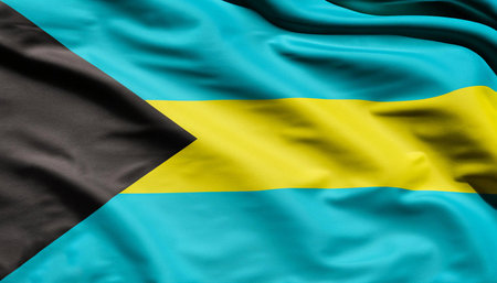 Bahamas vector flag isolated on background.の写真素材