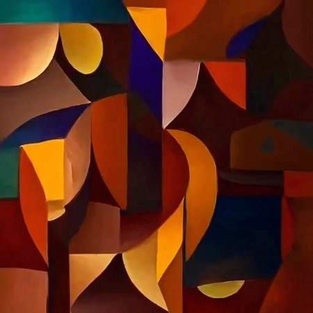 Love and summer, enthusiasm and happiness. Red and yellow paper background with white semicircle.の素材