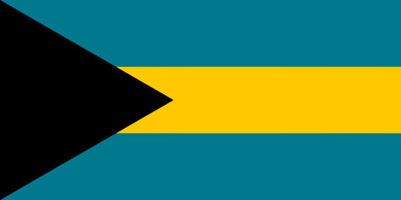 Bahamas vector flag isolated on background.のイラスト素材