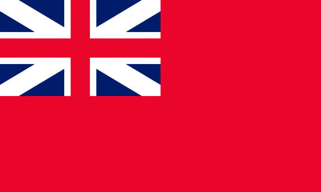 Red Ensign Flag on Shipのイラスト素材