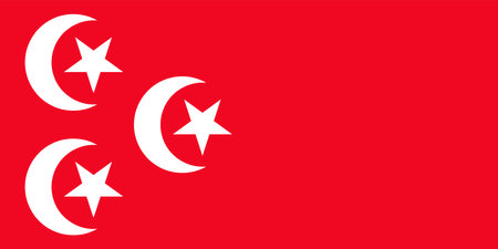 Official current vector flag of the Arab Republic of Egyptのイラスト素材