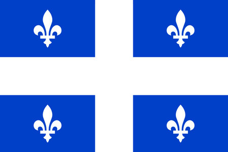 Quebec Flagのイラスト素材