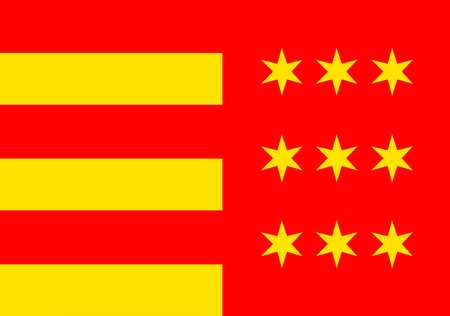 Flag of the Novosondec districtのイラスト素材