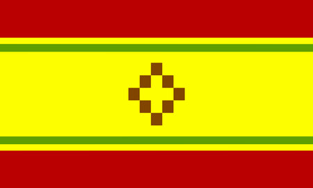 3D Illustration of a waving Argentina city flag of San Fernando del Valle de Catamarcaのイラスト素材