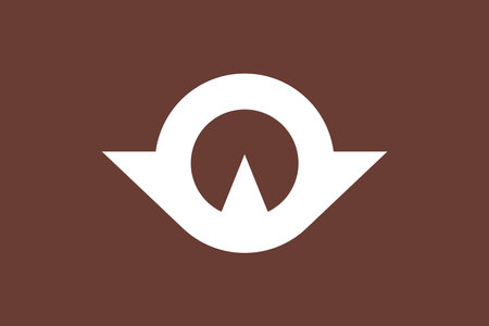 Flag of Yamaguchi prefecture. Vector illustrationのイラスト素材