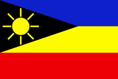 Flag of Molodohvardiyskのイラスト素材