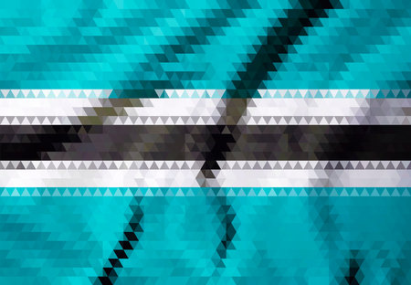 The Vector flag of botswana with juicy colorsのイラスト素材