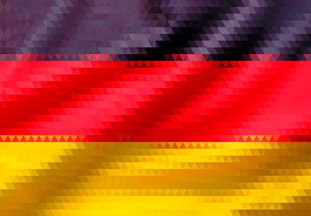 The Vector Flag of Germany with foldsのイラスト素材