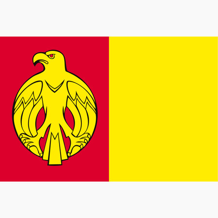 Flag of Kirovohrad region.のイラスト素材