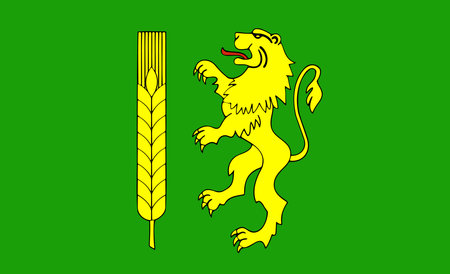 the of a Flag of the Kutnovsky Districtのイラスト素材