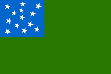 Flag of the Republic of Vermont (1760s - April 30, 1804のイラスト素材