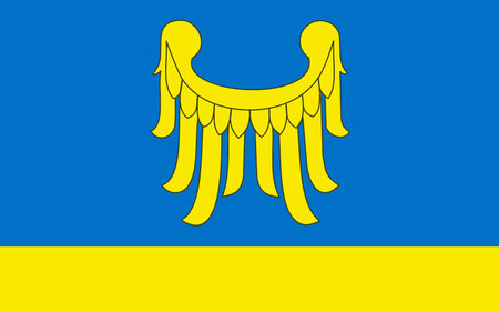 Flag of the Rybnytsky District.のイラスト素材