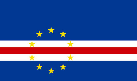 Flag of Cape Verde. Vector illustration. National flag of Cape Verdeのイラスト素材
