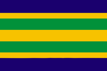 Flag of the Bari people with red, white, and black colors. Represents ethnic identity, cultural heritage, and South Sudanese Bari community.のイラスト素材