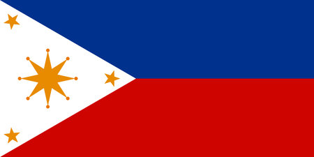 Negros Republic flag with red, white, and blue stripes. Represents historical independence, Visayas heritage, and Negros Island culture.のイラスト素材