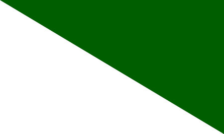 Flag of Siberia with green and white vertical stripes. Represents Siberian nature, culture, and regional unity across the vast Russian territory.のイラスト素材