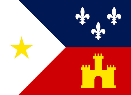 Flag of the French department of Bouches-du-Rhoneのイラスト素材