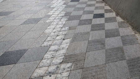 Mix concrete texture and pattern pavement  out side Dongdaemun Design Center.の写真素材