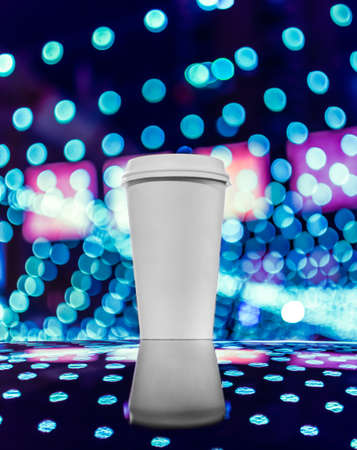 Bokeh Coffee Cupの写真素材