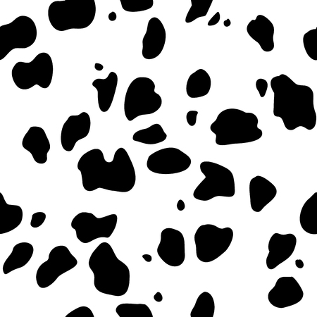 Seamless background black and white pattern Dalmatians. Natural textures dalmatian spotsのイラスト素材