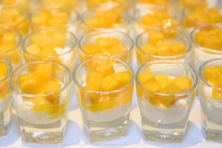 Desert cocktail in wedding partyの写真素材