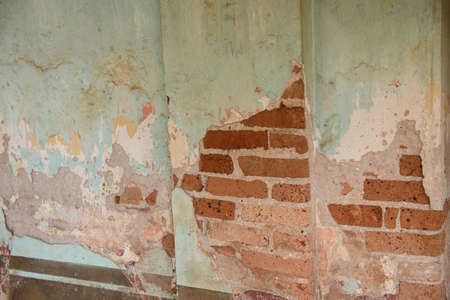 The old vintage wall background in the old town