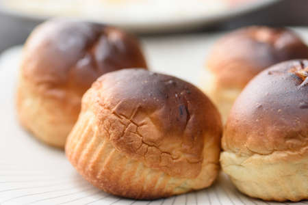 Close-up of bread See the different types of flour.