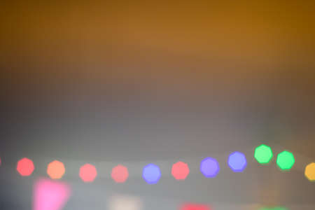 A colorful bokeh shot from a coffee shop. Soft focus and blur.の写真素材