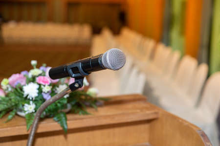 Conference microphone in meetting room