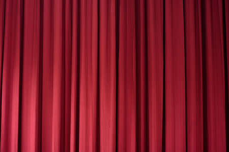 The light and shadow of the curtains on the stage.の写真素材
