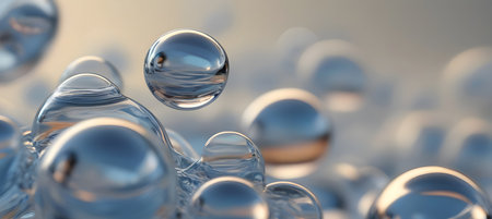 Molecules of water,close upの素材