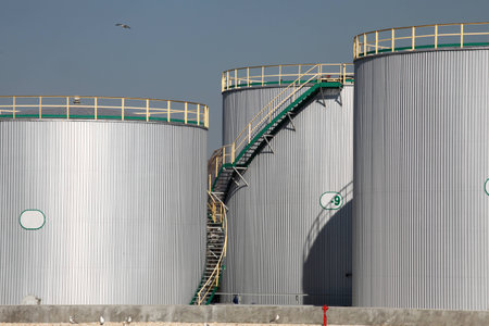 large tanks for petrol and oil