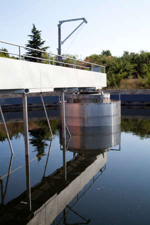 Cleaning construction for a sewage treatmentのeditorial素材