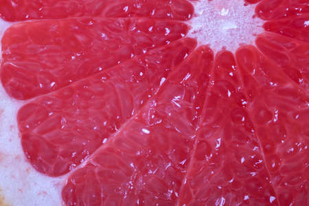 Close up of red grapefruit