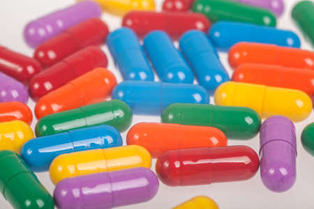 variety of colorful pills