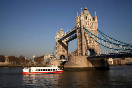 Tower Bridge in London, UK.の写真素材