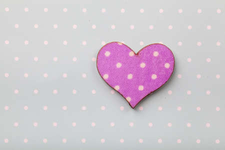Decorative heart on blue background