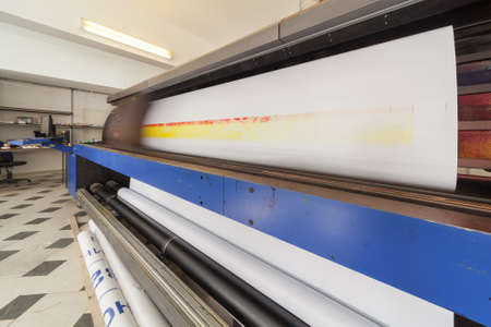 professional printing machine in printing houseの写真素材