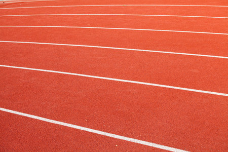 red running track