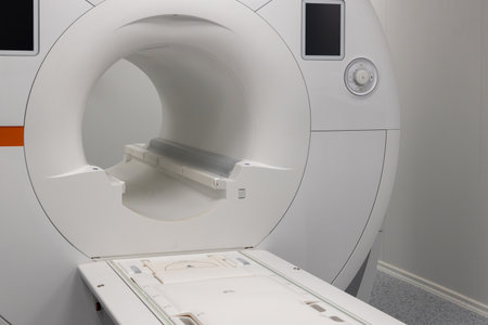 Magnetic resonance imaging (MRI) at hospital.
