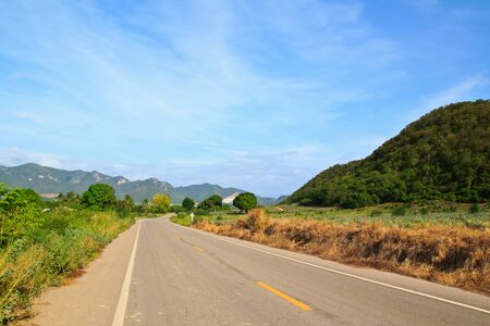 Country roadの写真素材