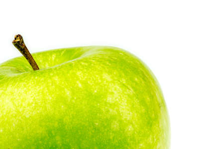Background texture of green granny smith appleの写真素材