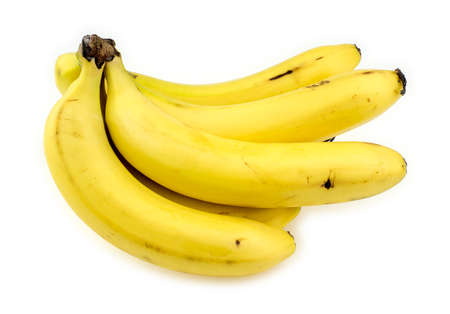 Juicy fresh yellow bananasの写真素材