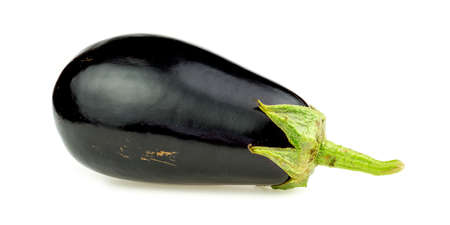 Eggplant isolated on whiteの写真素材