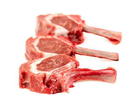 Raw healthy lamb isolatedの写真素材
