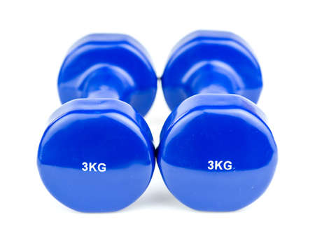 Home gym dumbbells isolatedの写真素材