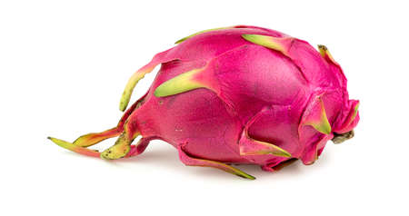 Exotic dragonfruit isolated on white backgroundの写真素材