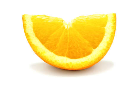 Orange slice isolatedの写真素材