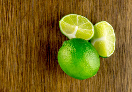 Aerial macro of deep green limesの写真素材