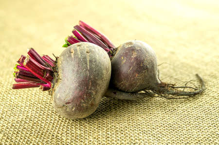 Closeup of whole sweet beetrootsの写真素材